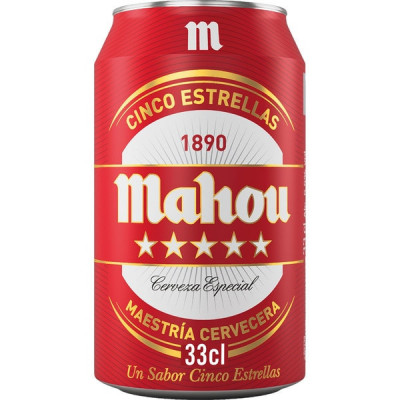 CERVEZA MAHOU 5 ESTRELLAS * 24 U.